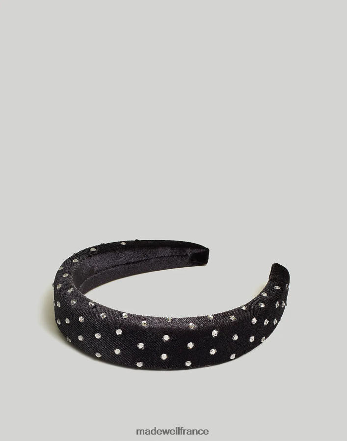 accessoires fr Madewell femmes bandeau rembourré à clous vrai noir DX8828784