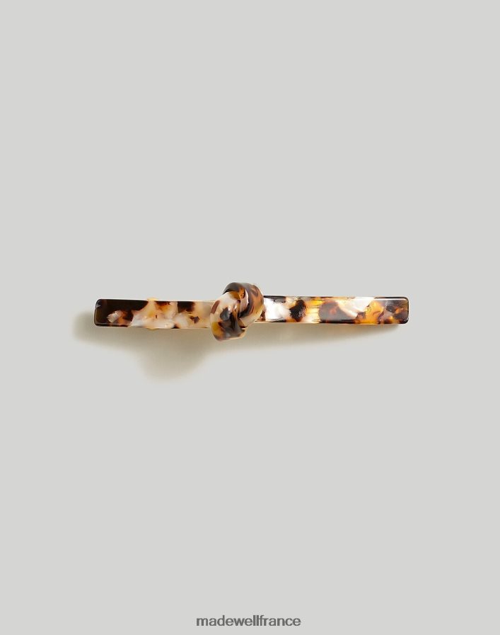accessoires fr Madewell femmes barrette nouée en acétate sépia DX8828780
