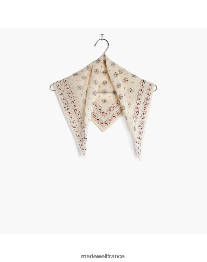 accessoires fr Madewell femmes bandana en coton biologique véritable multi floral noir DX8828737