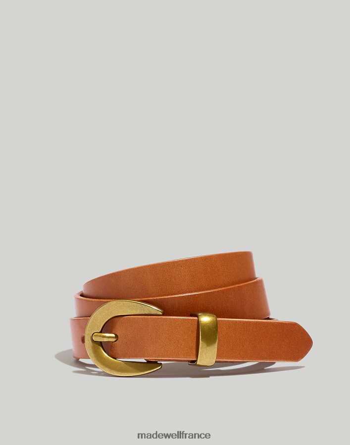 accessoires fr Madewell femmes ceinture fine en cuir à grosse boucle chameau du désert DX8828755