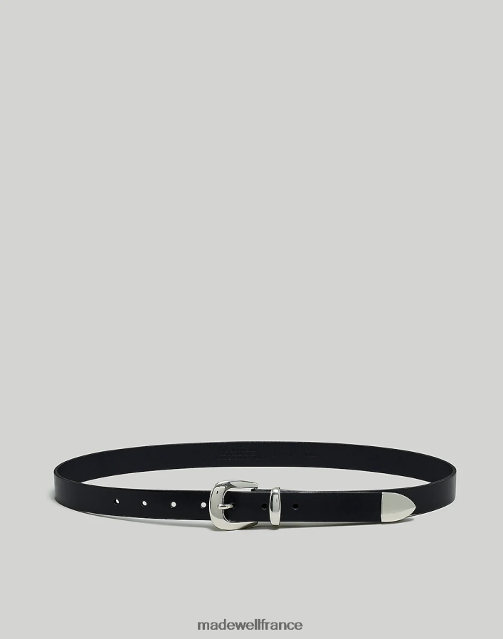 accessoires fr Madewell femmes ceinture western en cuir skinny vrai noir DX8828747