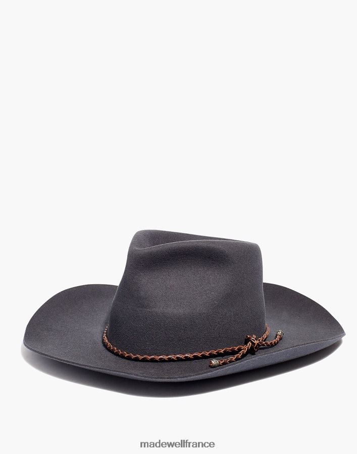 accessoires fr Madewell femmes Wyeth Graham feutre chapeau de rancher gris foncé DX8828812
