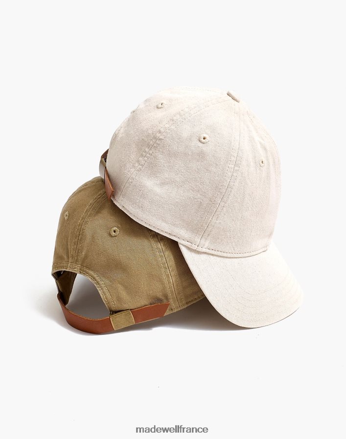 accessoires fr Madewell femmes casquette de baseball cassée en coton biologique albâtre DX8828796