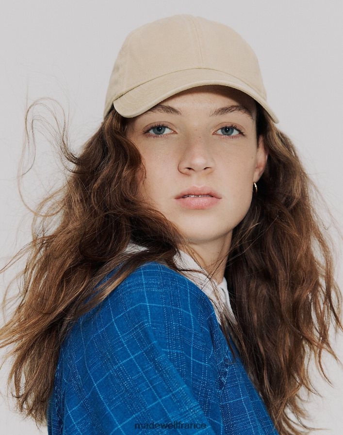 accessoires fr Madewell femmes casquette de baseball cassée en coton biologique albâtre DX8828796
