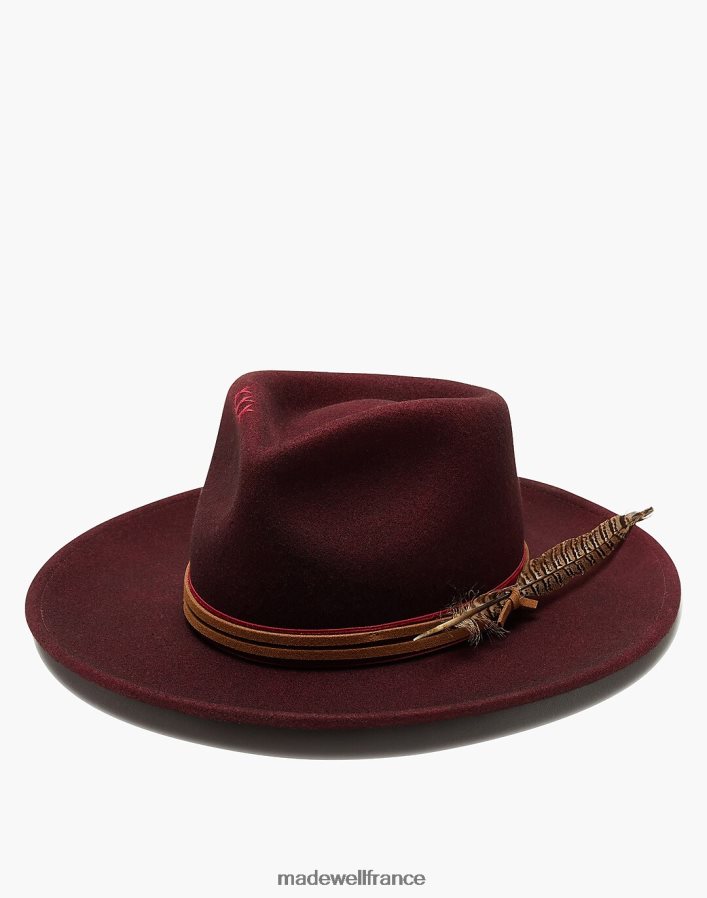 accessoires fr Madewell femmes chapeau de Jared Wyeth rouge foncé DX88282424