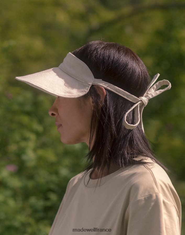 accessoires fr Madewell femmes lot de visière en toile naturel DX88282232