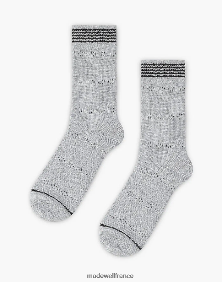 accessoires fr Madewell femmes chaussettes Union Nana sur mesure gris chiné DX88282317