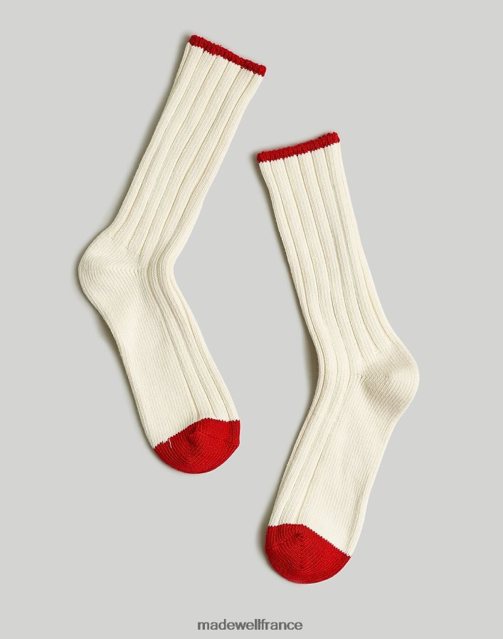 accessoires fr Madewell femmes chaussettes de pantalon côtelées indigo profond DX88281006