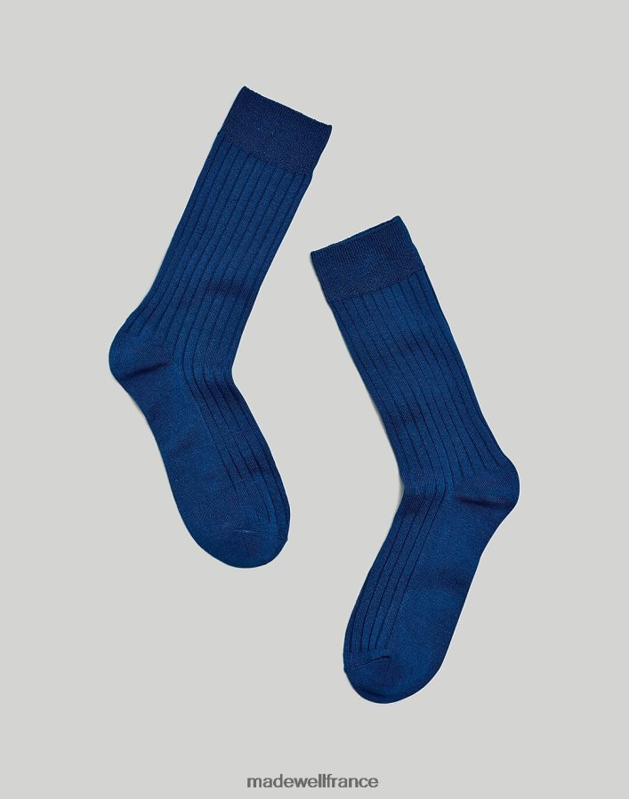 accessoires fr Madewell femmes chaussettes de pantalon côtelées moulantes indigo classique DX88281003