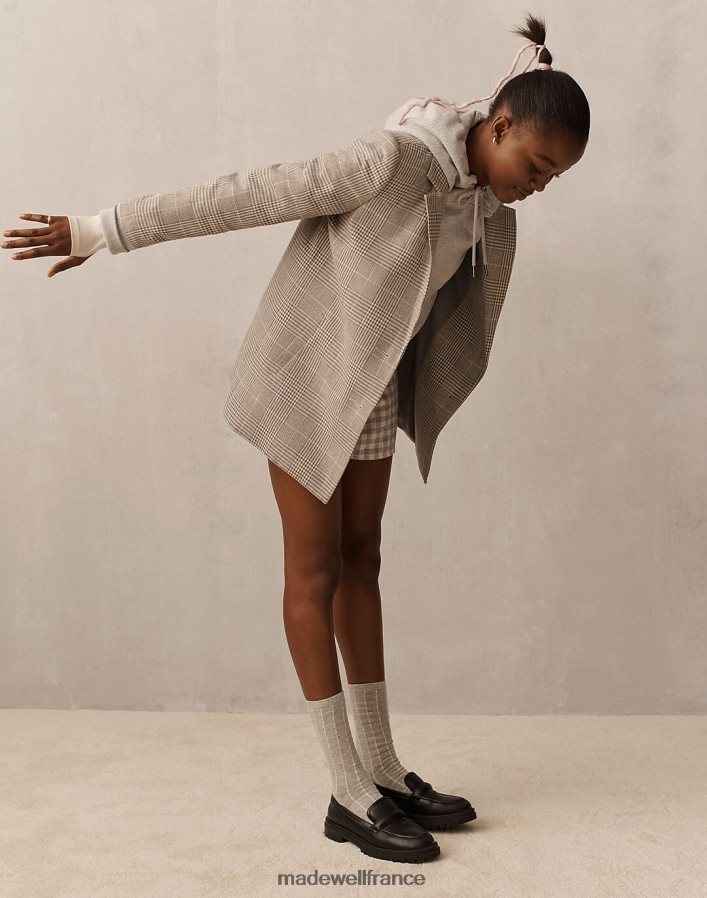 accessoires fr Madewell femmes lot de deux socquettes à grille phare multi DX88281021