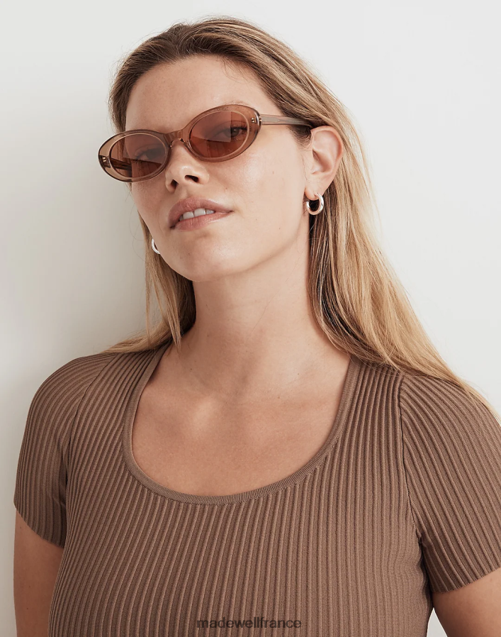 accessoires fr Madewell femmes lunettes de soleil ovales Russell Massepain DX88281031