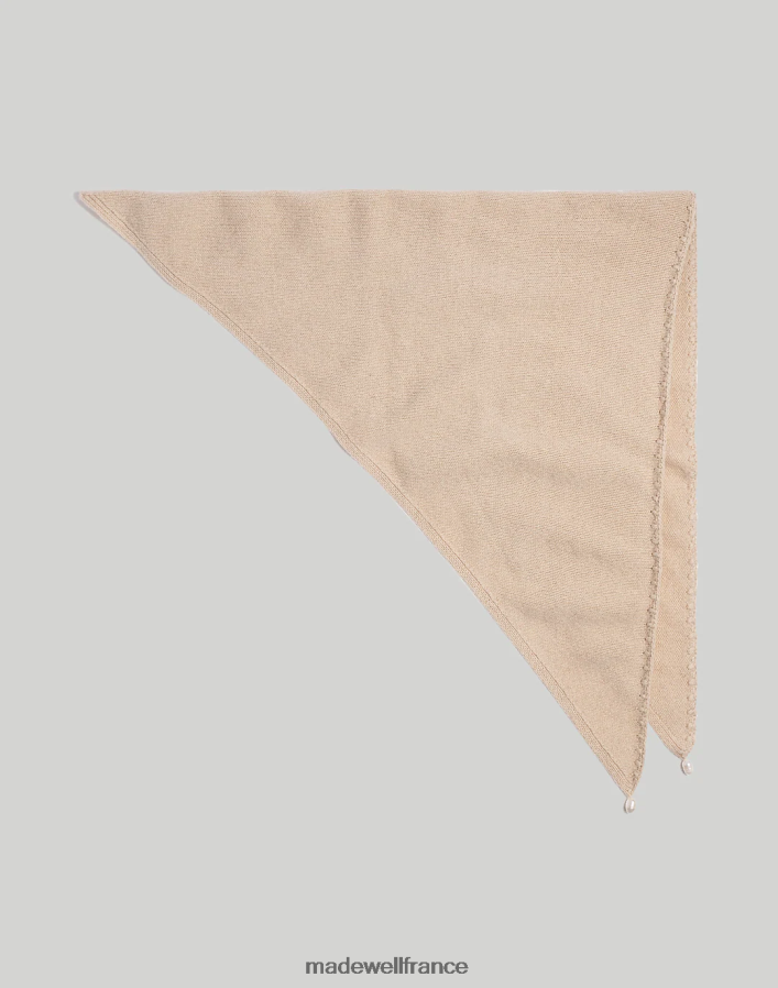 accessoires fr Madewell femmes bandana en cachemire et mérinos (re)sourcés Donni Pearl beige chiné DX88281001