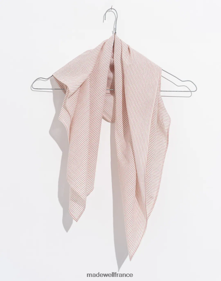 accessoires fr Madewell femmes bandana en coton rayé à épingles World of Crow blanc DX88282416