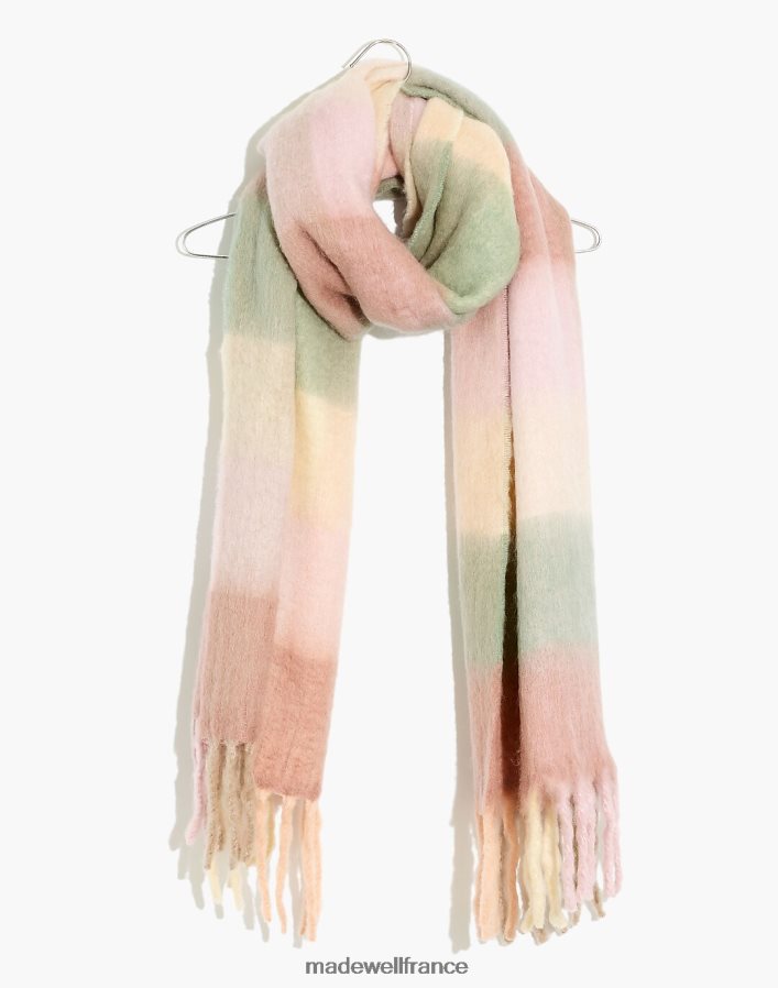 accessoires fr Madewell femmes écharpe à carreaux brossés lilas pâle DX8828997