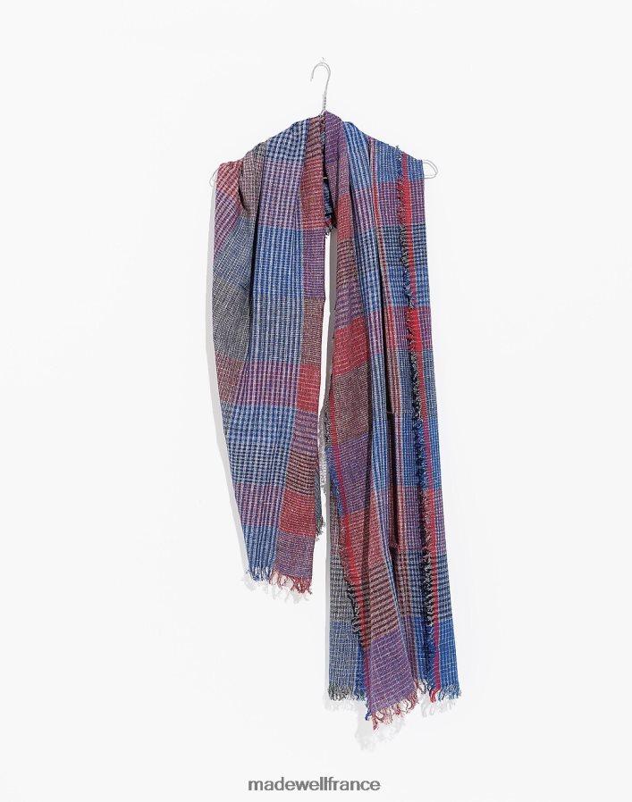 accessoires fr Madewell femmes étole filée à la main World of Crow avec pompons olive DX88282412