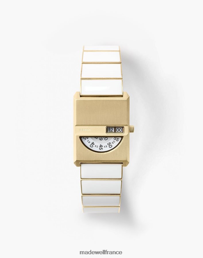 accessoires fr Madewell femmes Breda Pulse avec montre bracelet en métal, 26 mm blanc DX88281316