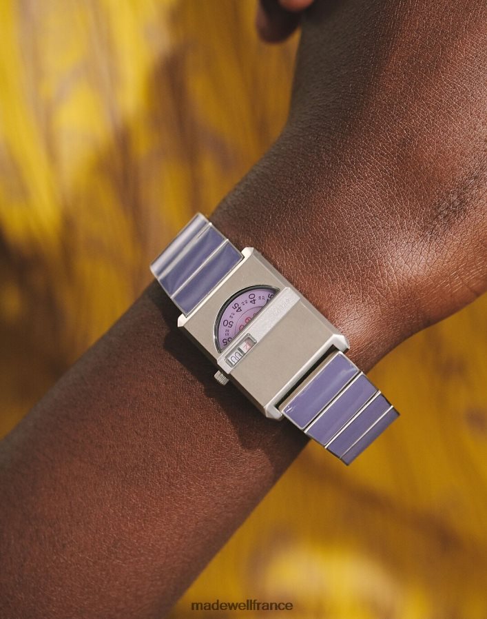 accessoires fr Madewell femmes Breda Pulse avec montre bracelet en métal, 26 mm violet DX88281318