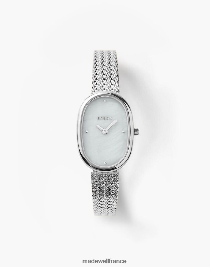 accessoires fr Madewell femmes montre bracelet breda jane en acier inoxydable et maille, 23 mm argent DX88281321