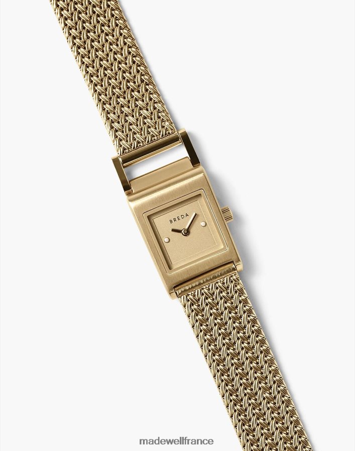 accessoires fr Madewell femmes montre-bracelet en maille attachée Breda Revel, 18 mm or DX88281320