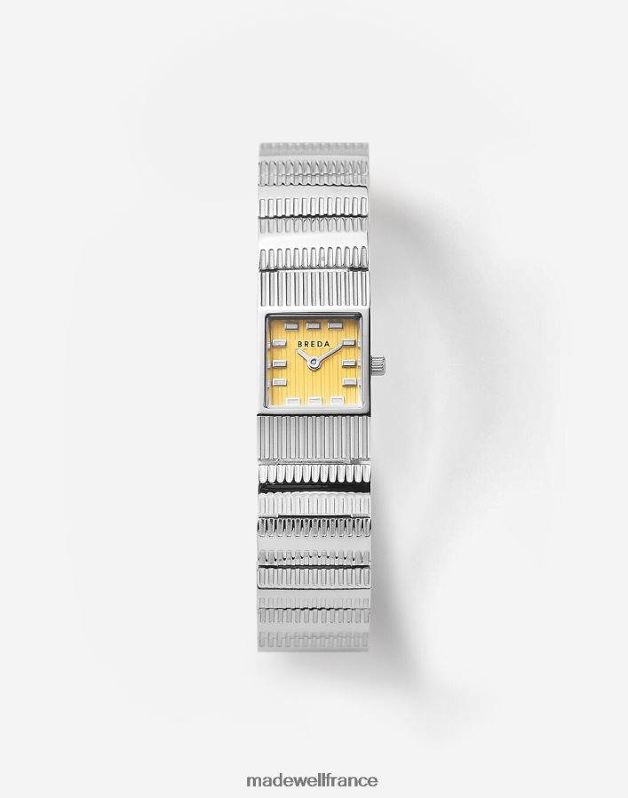 accessoires fr Madewell femmes montre breda 'groove' et bracelet en métal argent DX88281311