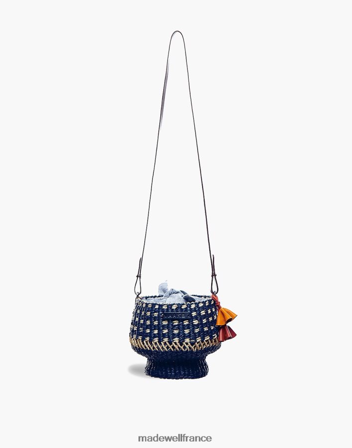 accessoires fr Madewell femmes aaks sac bandoulière en raphia baw pot dot multi DX88281165