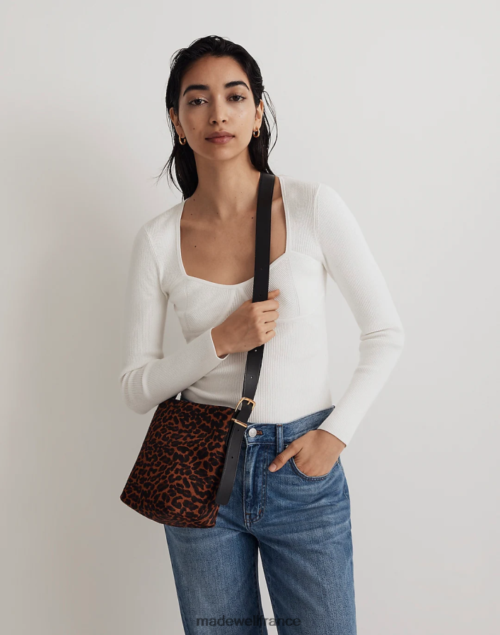 accessoires fr Madewell femmes le mini cabas seau indispensable caroube foncé multi DX8828649