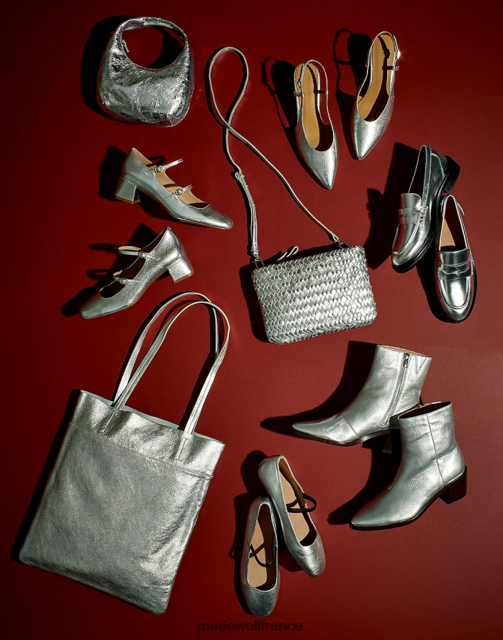 accessoires fr Madewell femmes le mini sac argent brillant DX8828635