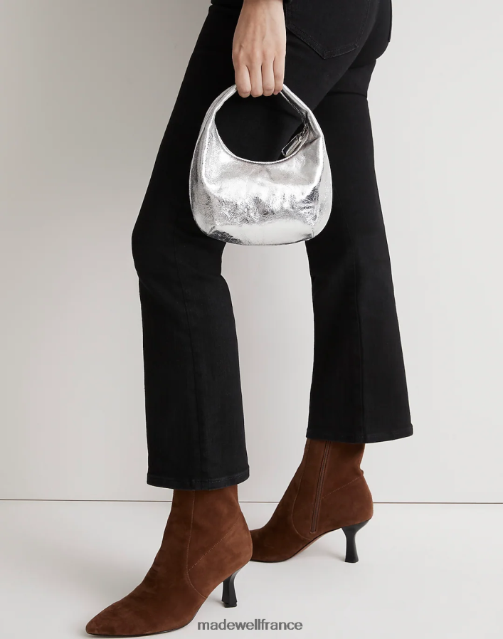 accessoires fr Madewell femmes le mini sac argent brillant DX8828635