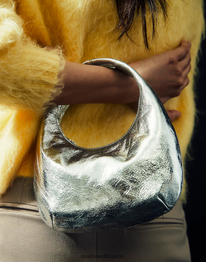 accessoires fr Madewell femmes le mini sac argent brillant DX8828635