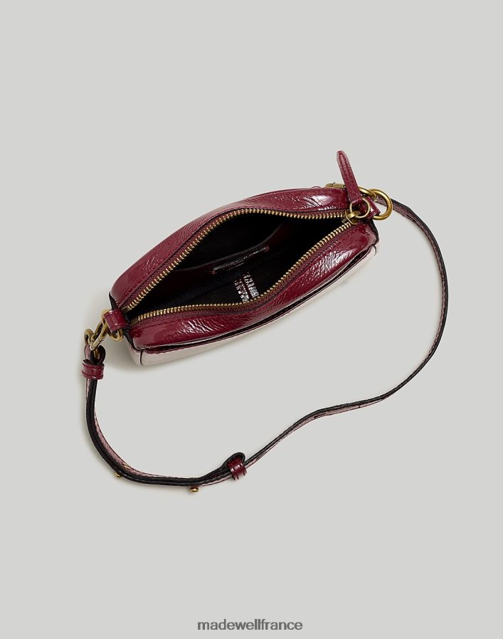accessoires fr Madewell femmes le mini sac bandoulière mousqueton en cuir cabernet DX8828666
