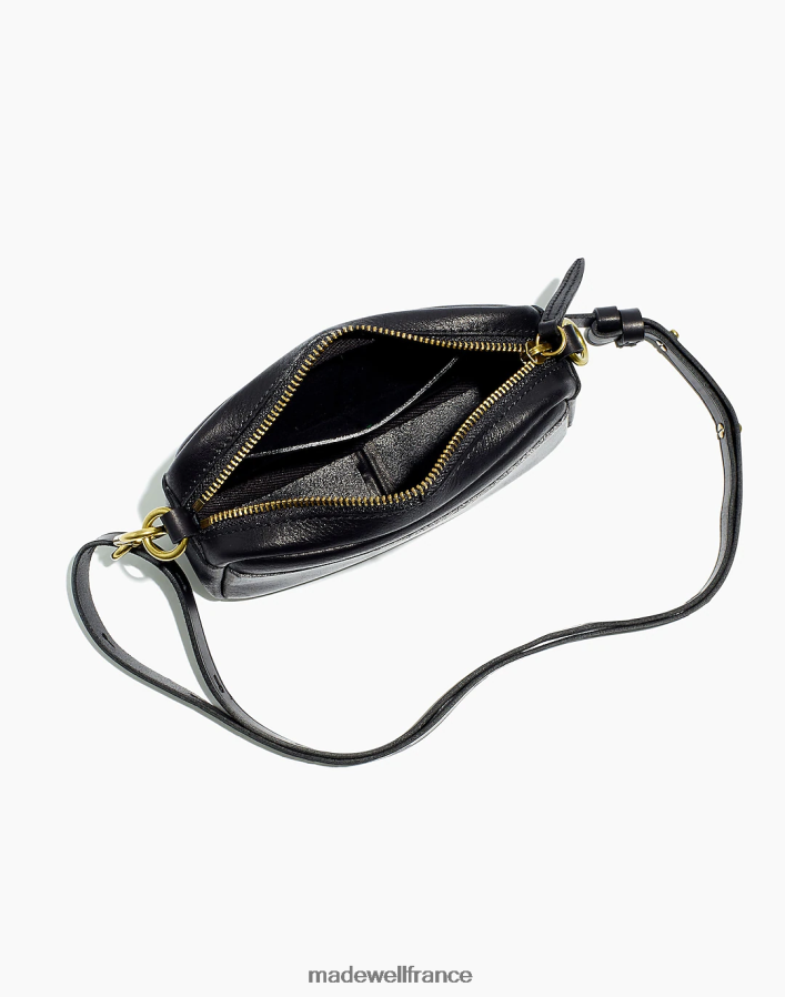 accessoires fr Madewell femmes le mini sac bandoulière mousqueton en cuir vrai noir DX8828667