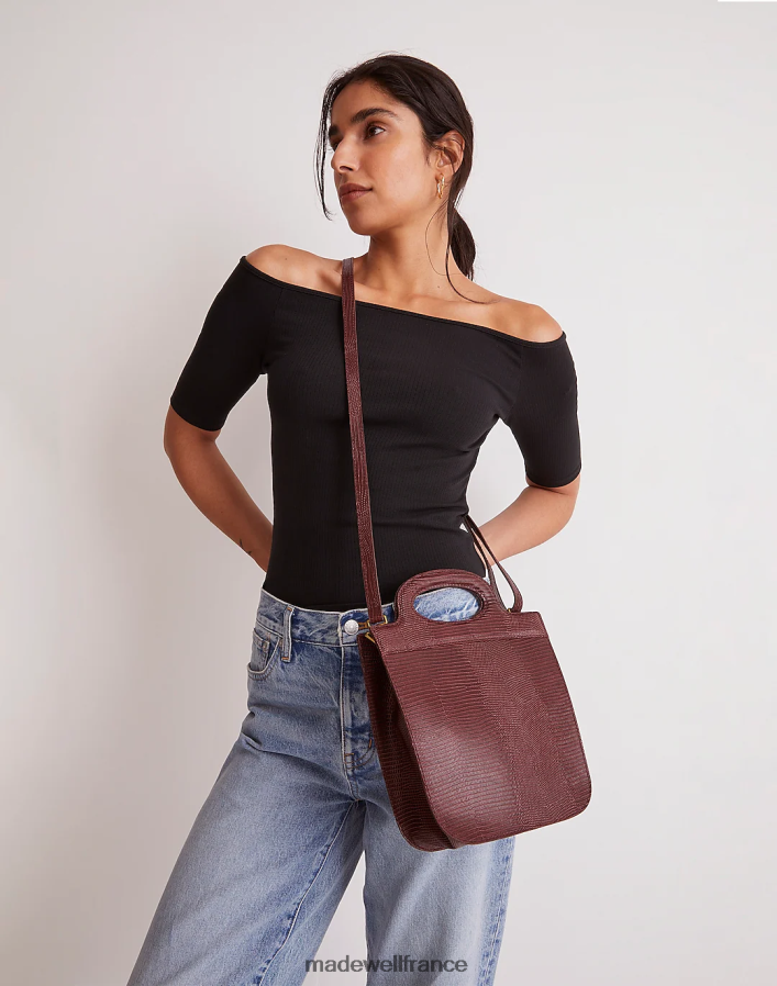 accessoires fr Madewell femmes le sac bandoulière à bascule cabernet foncé DX8828664