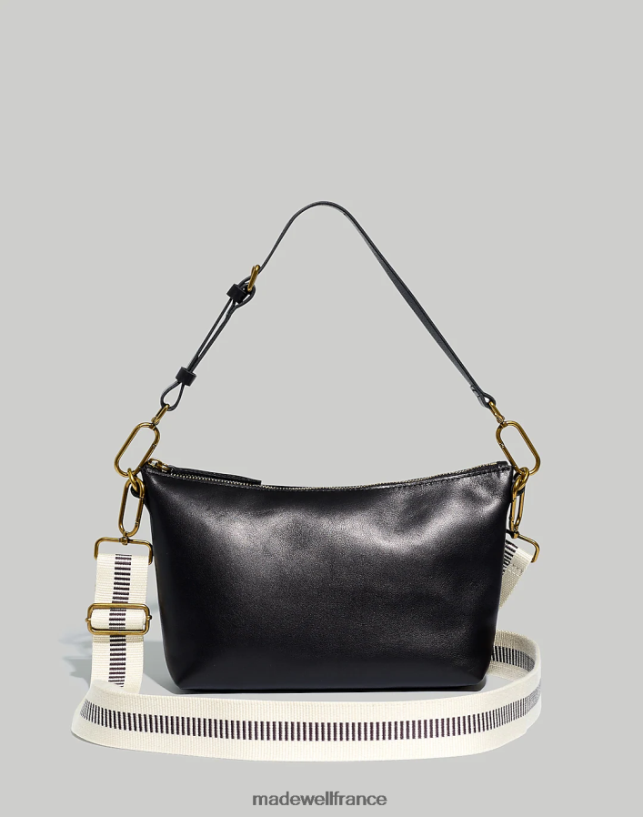 accessoires fr Madewell femmes le sac bandoulière à mousqueton en cuir vrai noir DX8828672