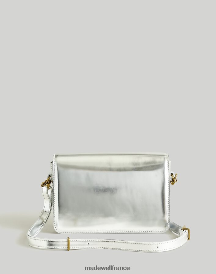 accessoires fr Madewell femmes le sac bandoulière à rabat toggle en cuir specchio argent DX8828684
