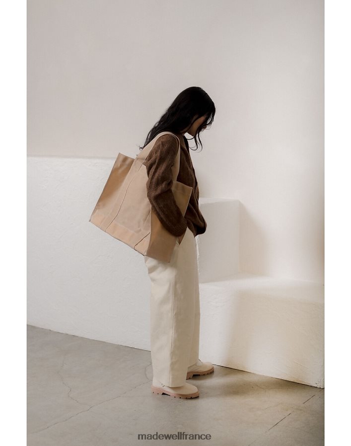 accessoires fr Madewell femmes lot cabas en toile cirée émeraude DX88282225