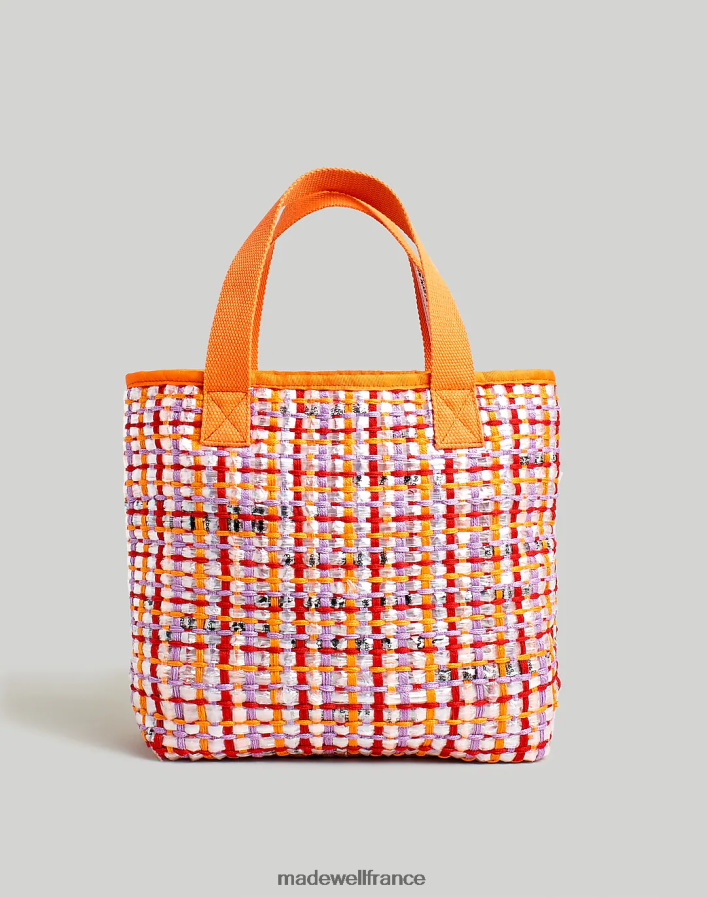 accessoires fr Madewell femmes mini fourre-tout upcyclé anybag orange violet DX88281795