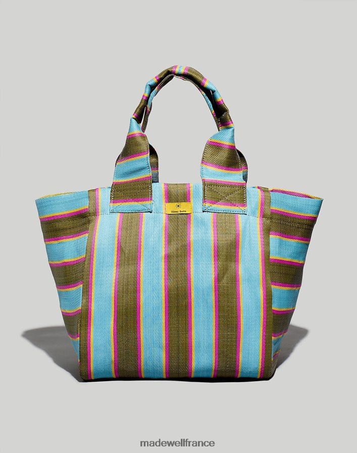 accessoires fr Madewell femmes sac fourre-tout rayé Gunes Swim bordeaux DX88281431