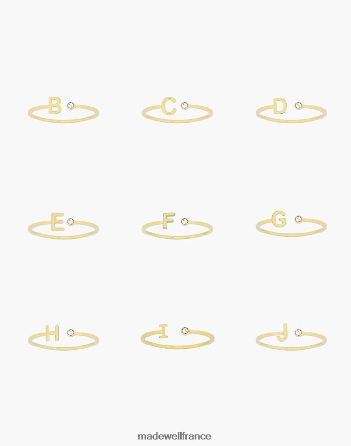 accessoires fr Madewell femmes Katie Dean bijoux bague initiale la lettre B DX88281503