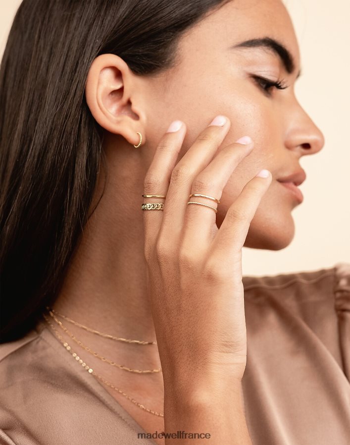 accessoires fr Madewell femmes katie dean bijoux ensemble de bagues de tous les jours or DX88281501