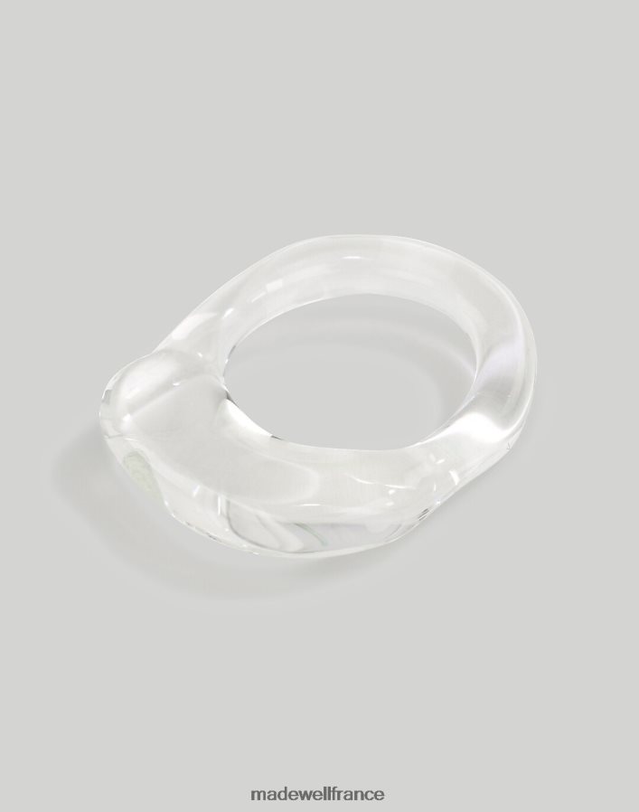 bijoux fr Madewell femmes Jane d'Arensbourg bande épaisse en verre clair une couleur DX88281474
