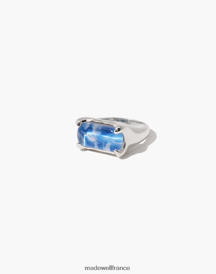 bijoux fr Madewell femmes anneau de prisme cled en marbre bleu clair DX88281808