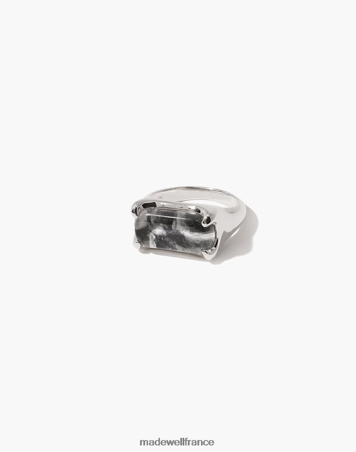 bijoux fr Madewell femmes anneau de prisme cled en marbre noir multicolore DX88281814