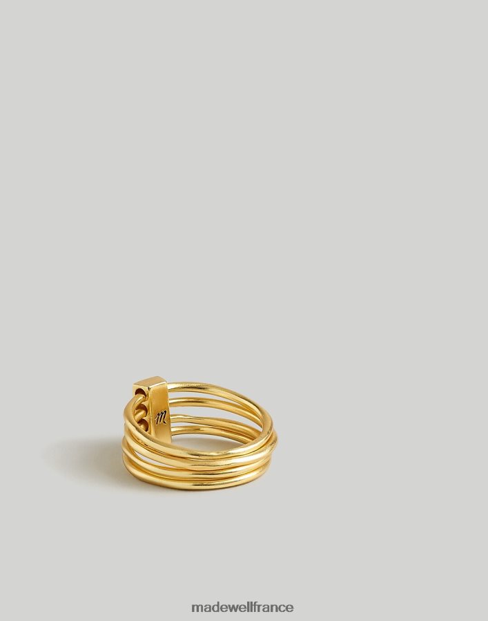 bijoux fr Madewell femmes anneaux d'empilage sans soudure or vintage DX8828981