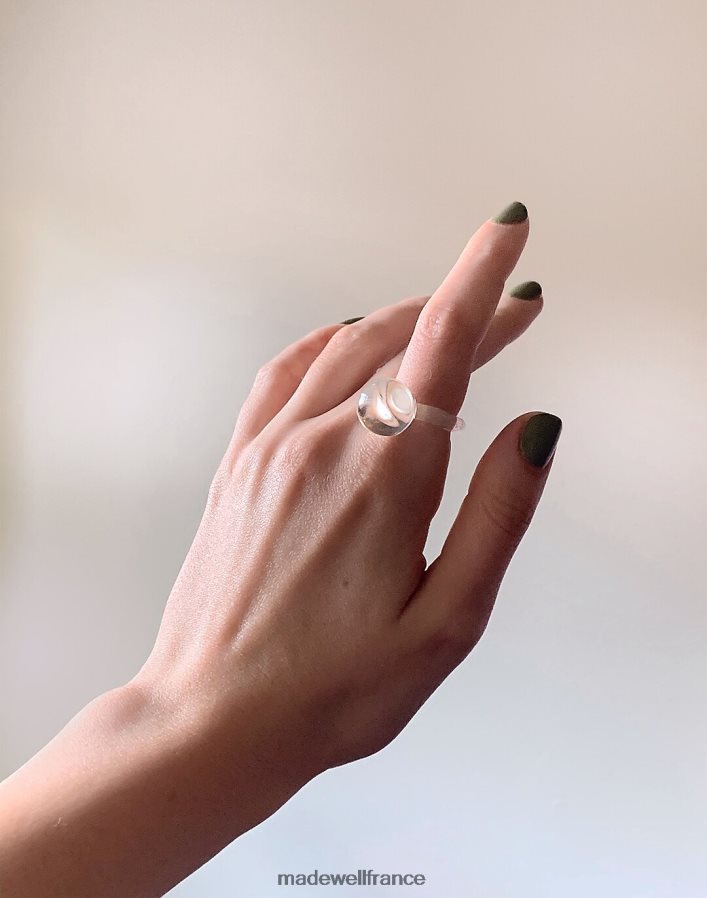 bijoux fr Madewell femmes bague en verre transparent orb jane d'arensbourg une couleur DX88281479