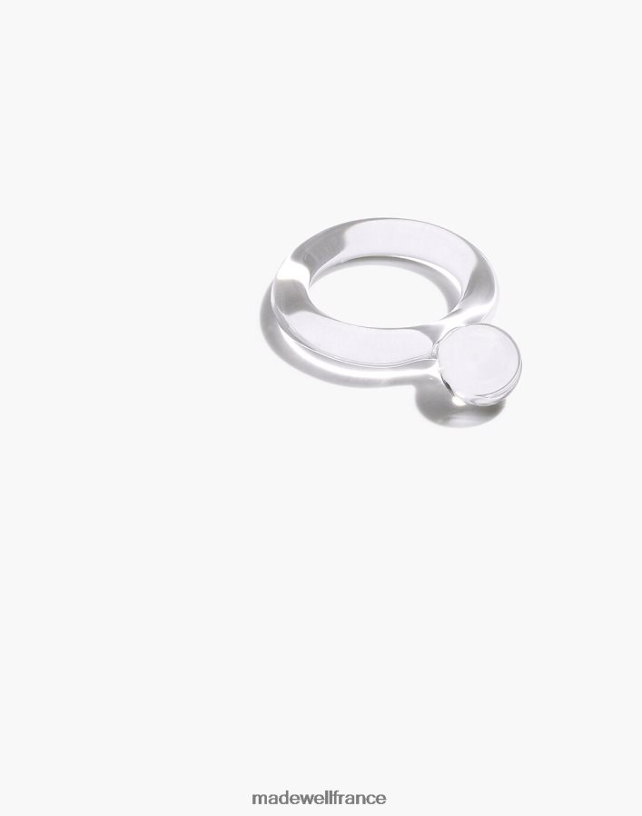bijoux fr Madewell femmes bague en verre transparent à pois Jane d'Arensbourg une couleur DX88281573