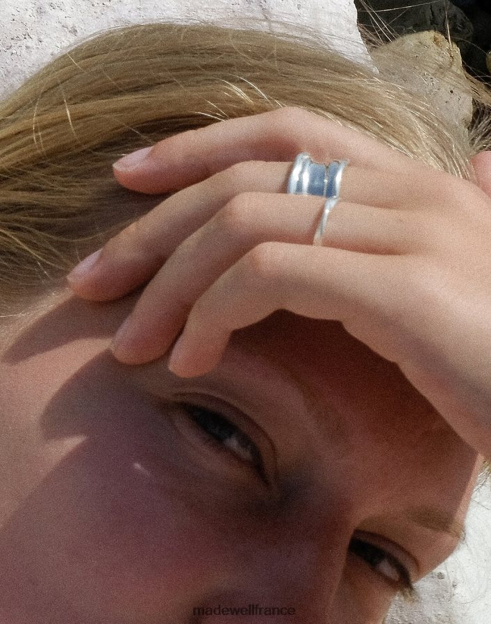 bijoux fr Madewell femmes bague odette blanca argent DX88282048