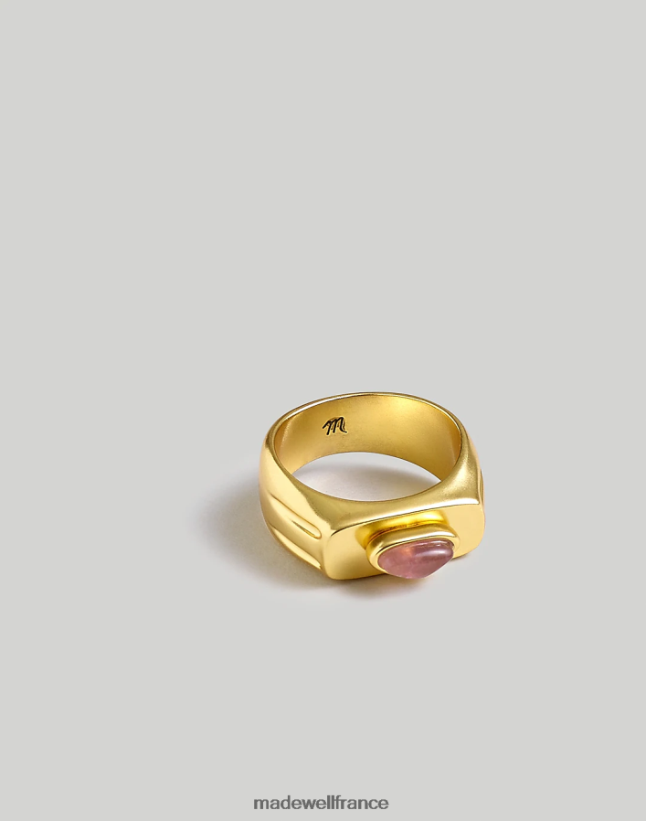 bijoux fr Madewell femmes bague épaisse en améthyste de collection de pierres or vintage DX8828979