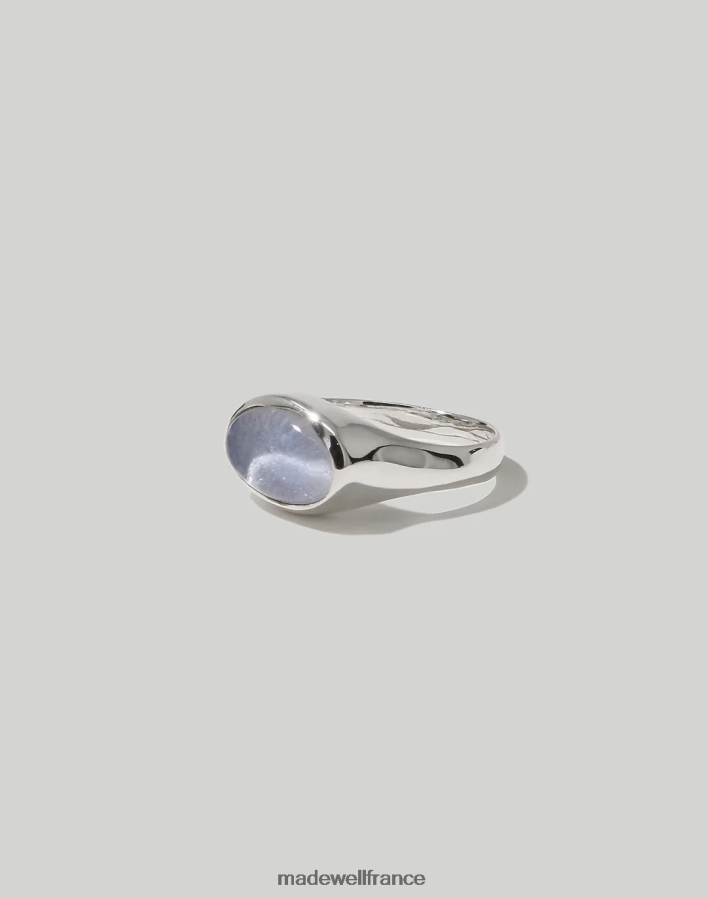 bijoux fr Madewell femmes bague sculpture ovale cled bleu clair DX88281798