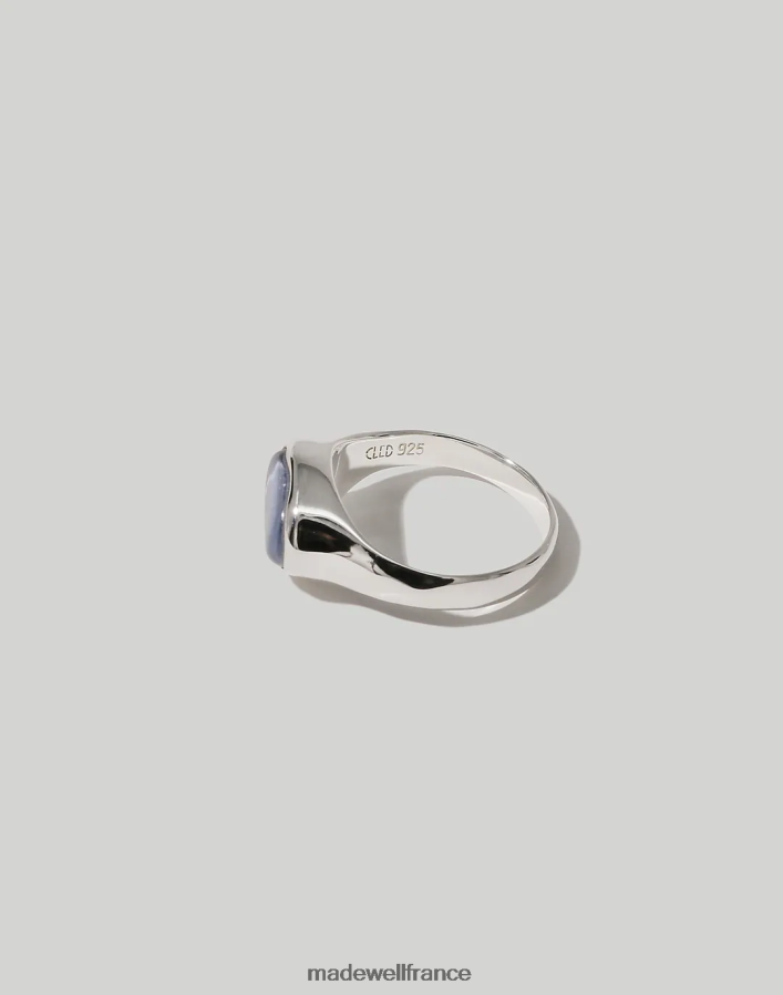 bijoux fr Madewell femmes bague sculpture ovale cled bleu clair DX88281798