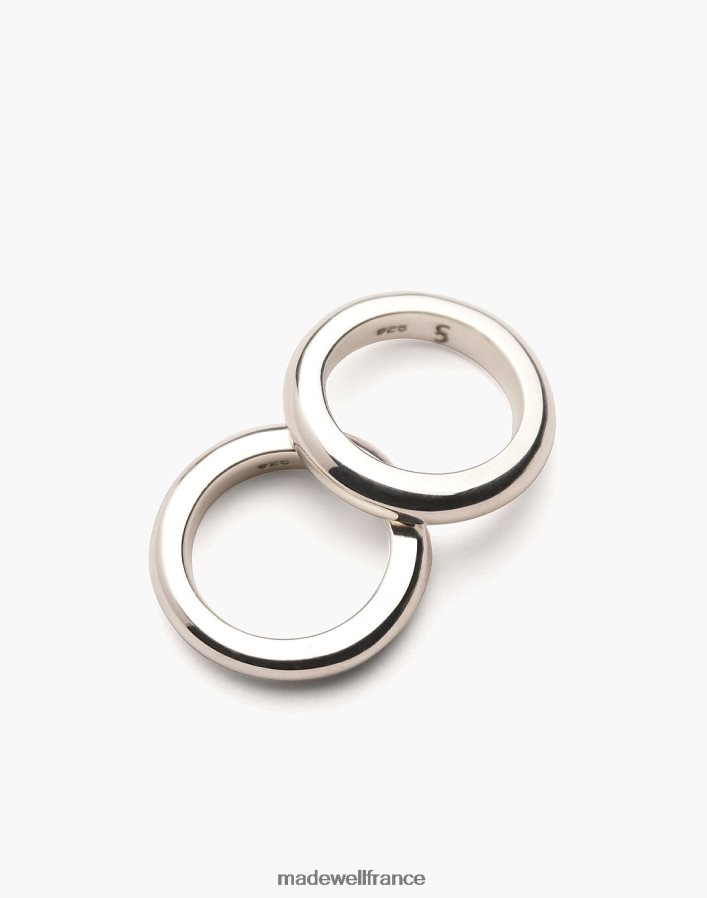 bijoux fr Madewell femmes ensemble de bagues tube studio charlotte cauwe argent DX88281391